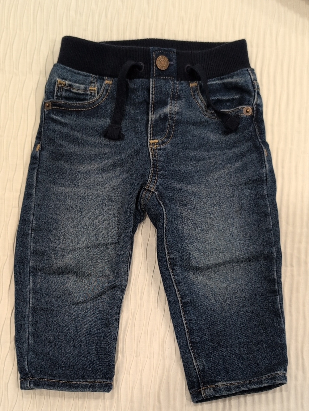 Gap Toddler Denim Pull-On Jeans in Dark Blue